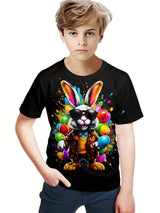 Locobun - Kids' Easter Print Short Sleeve T-Shirt