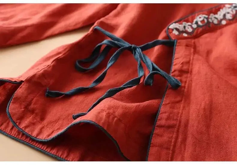 ZenMuse - Ethnic Embroidered Hanfu Top