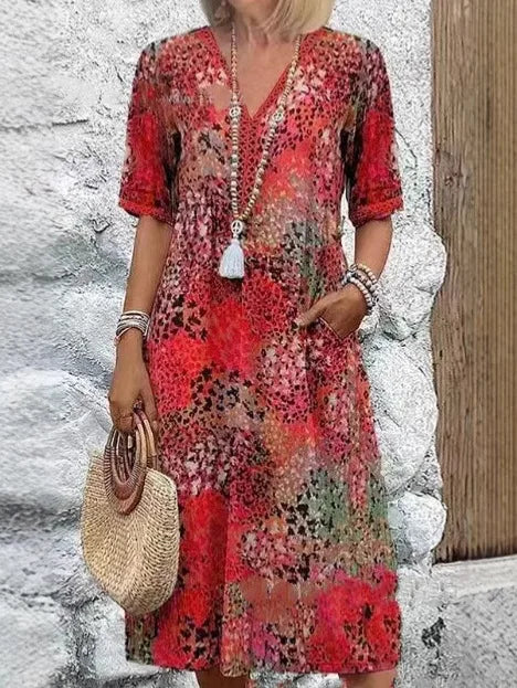 Casola - Women's Vintage Boho Dress