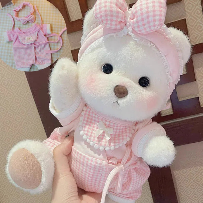 Toylly - Handmade Bear Plush Toy with Dress (30cm)