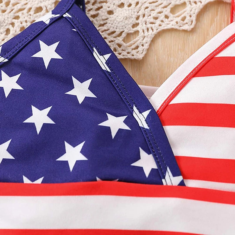 FreedomChic - USA Flag Outfit Set