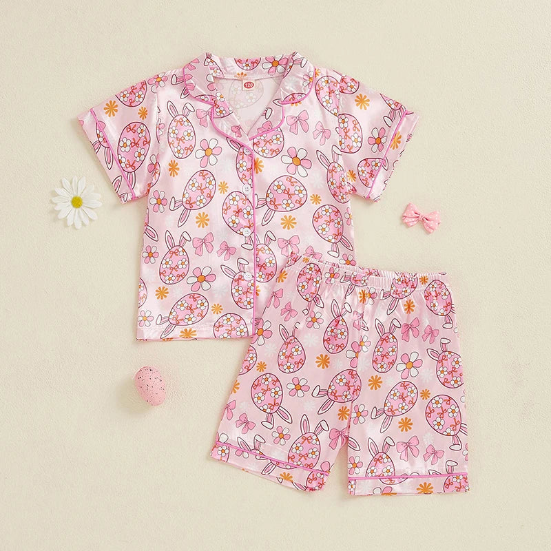 Piggle - Cute Toddler Girl Easter Pajama Set