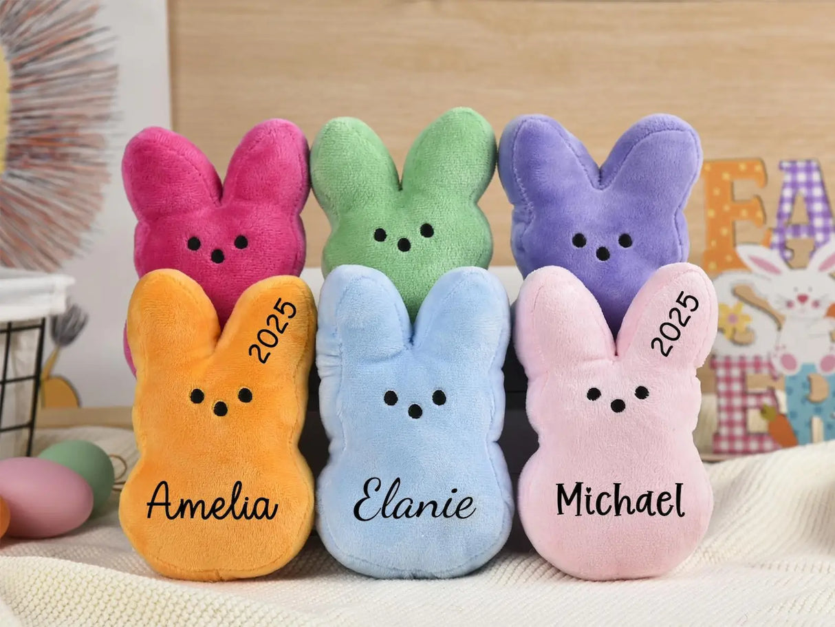 Plezpez - Custom Easter Peep Bunny Plush with Name