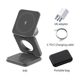 Granfone - 3-in-1 Foldable Magnetic Wireless Charging Station