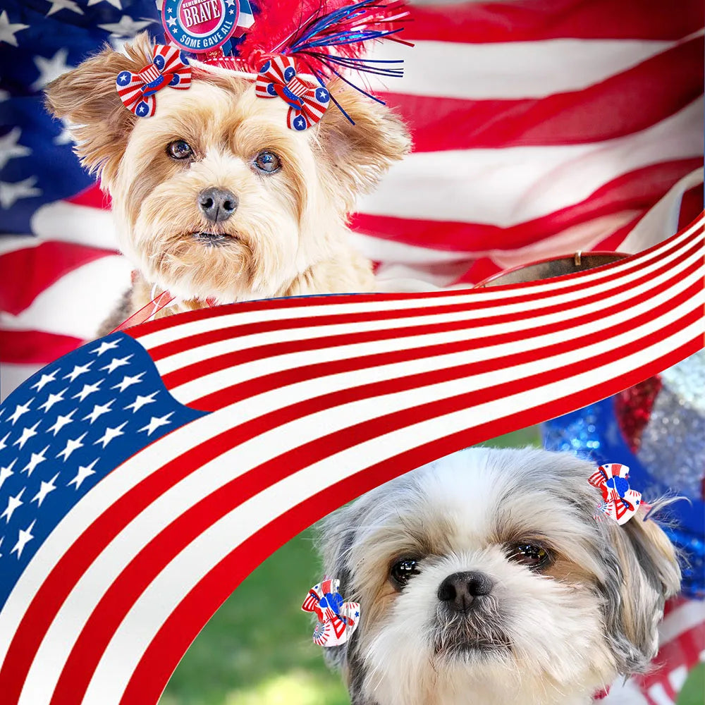 PatrioPaws - 4th of July Pet Bows