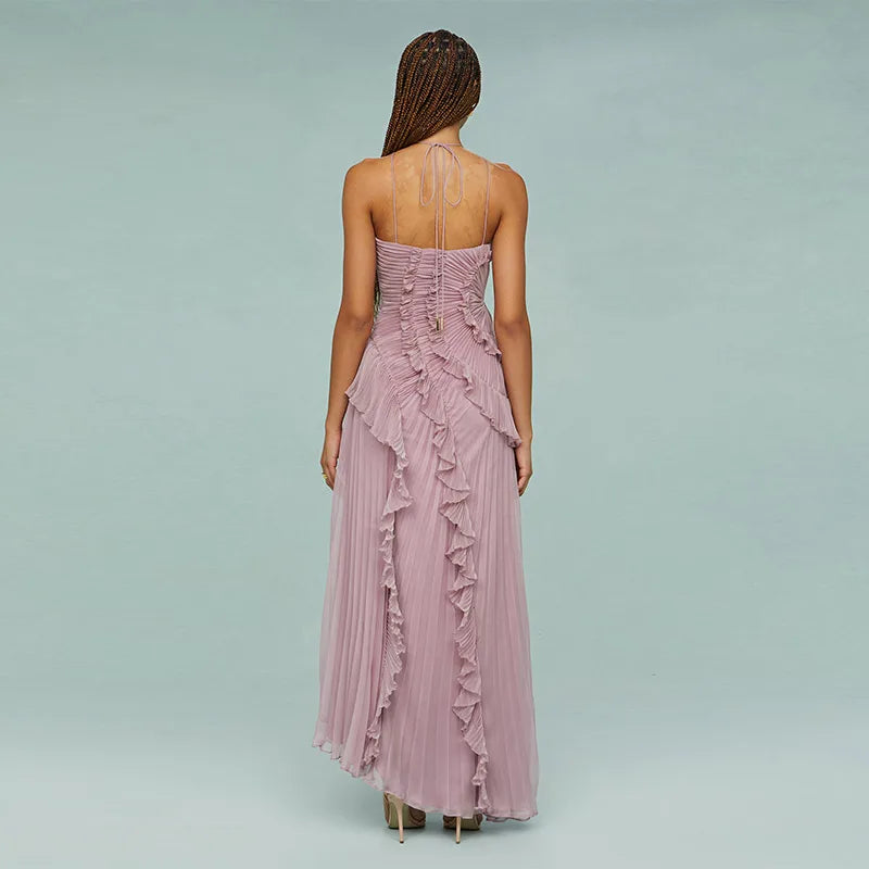 GlamTiera - Ruffled Maxi Dress