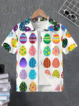 Elven - Children's Easter Short Sleeve Summer Shirt