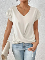 EleganzaWear - V-Neck Summer Tee