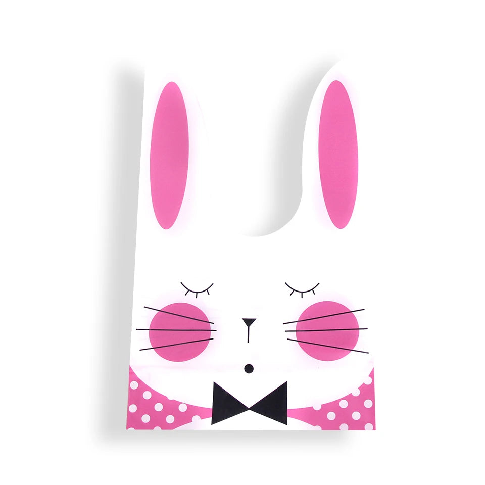 Bunnygift - Cookie Plastic Cute Rabbit Ear Bags (10/20pcs)