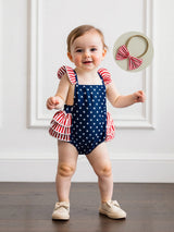 StarSpangle - Girls Patriotic Romper Set