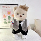 Toylly - Handmade Bear Plush Toy with Dress (30cm)