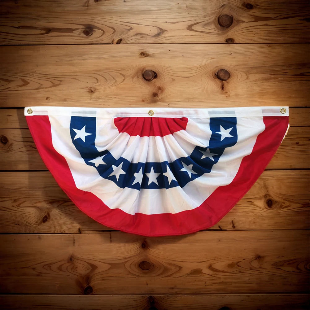 PatrioStyle - USA Pleated Fan Flag