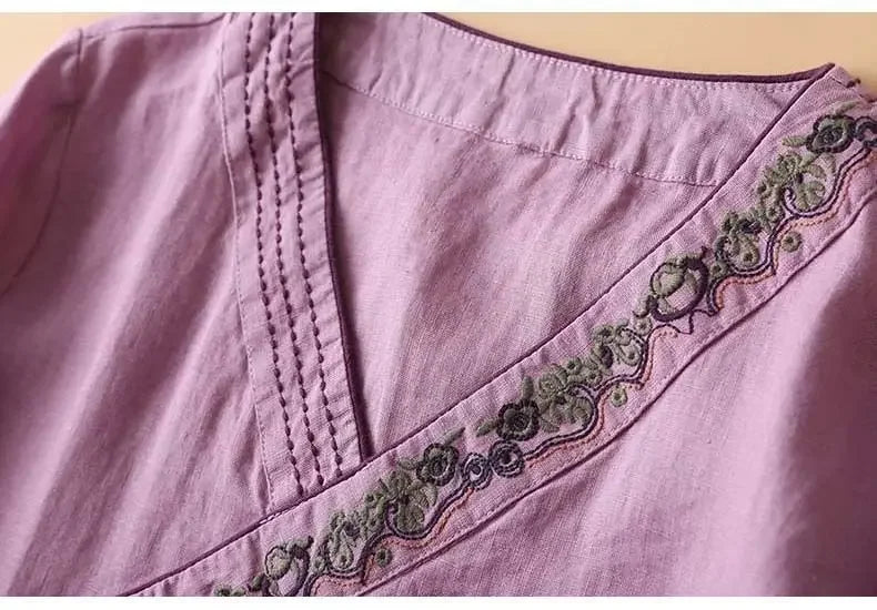 ZenMuse - Ethnic Embroidered Hanfu Top