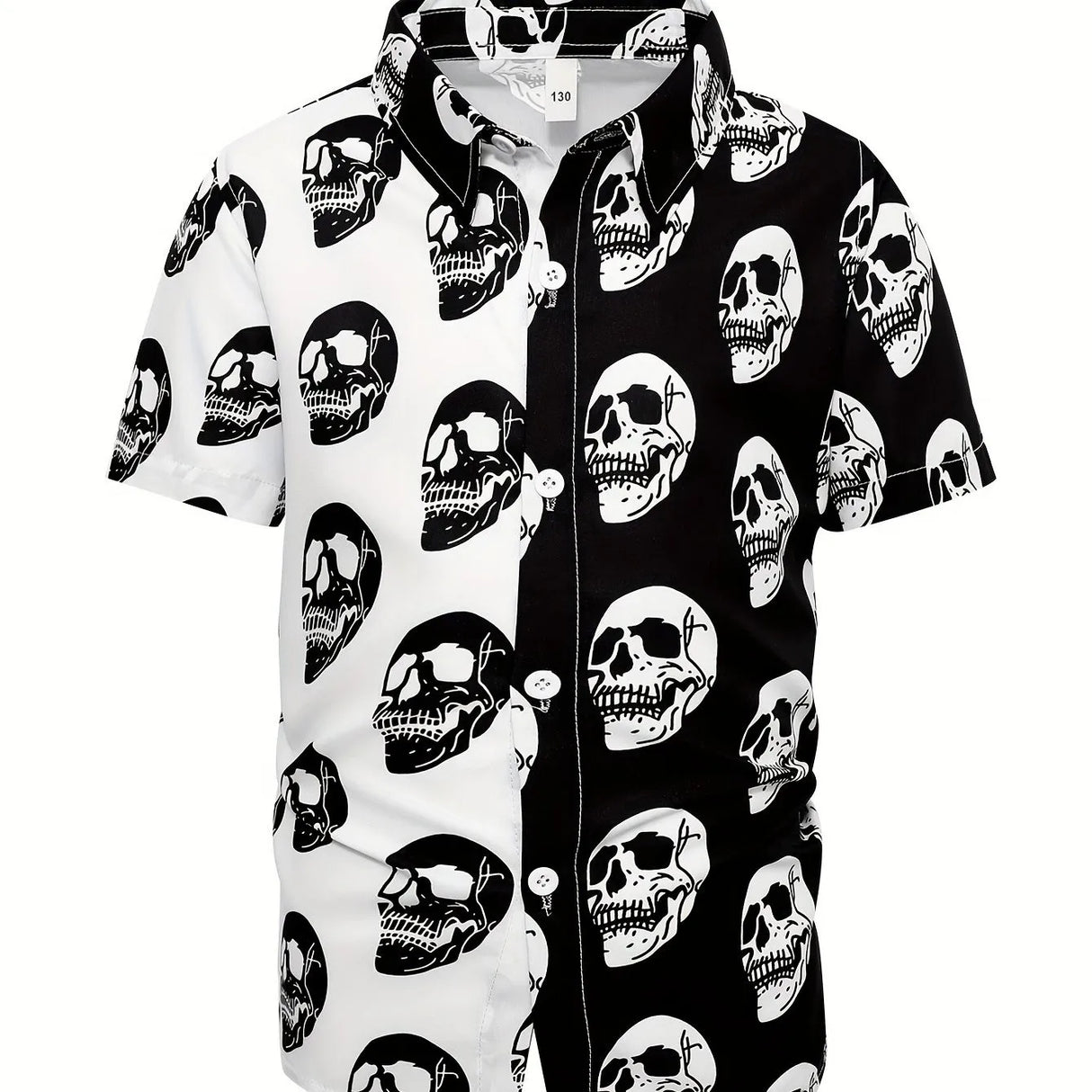 Egglor - Boy's Easter Egg Print Short Sleeve Summer Shirt