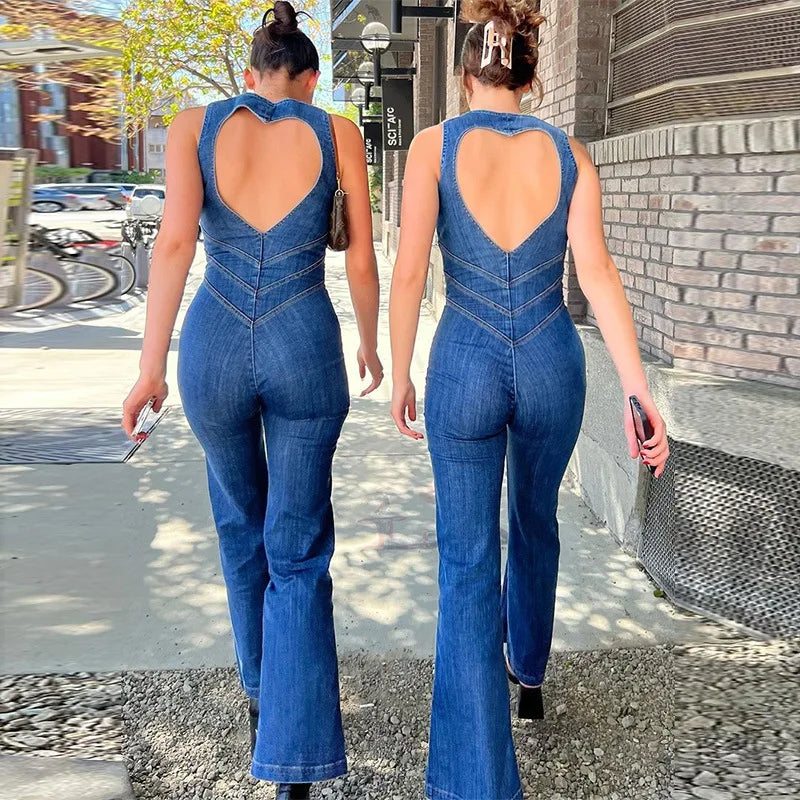 GlowMuse Fit - Y2K Bodycon Jumpsuit