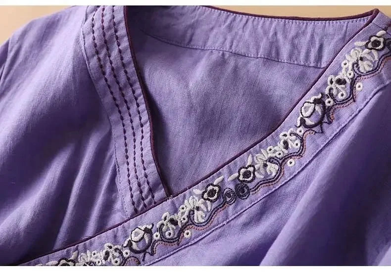 ZenMuse - Ethnic Embroidered Hanfu Top