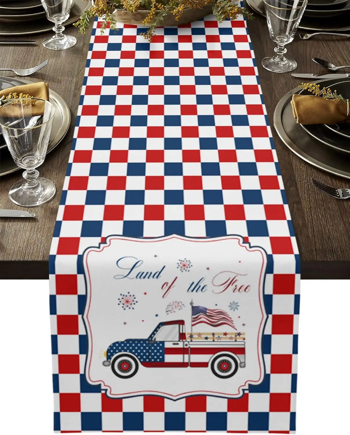PatrioLuxe - Stars & Stripes Table Runner
