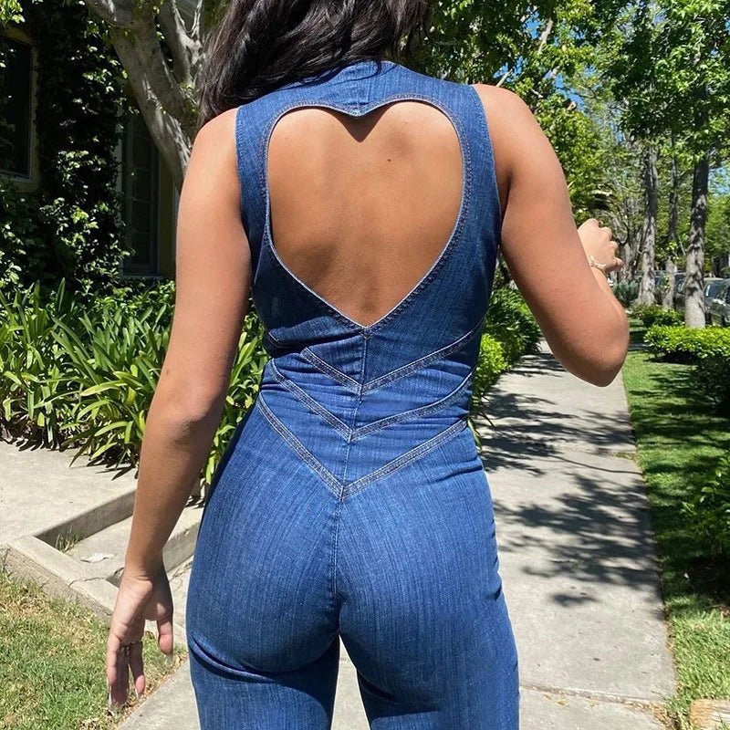 GlowMuse Fit - Y2K Bodycon Jumpsuit