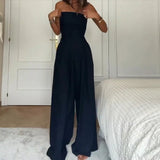 Peplum - Elegant Off-Shoulder Jumpsuit