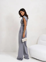 CurveLuxe Trend - Plus Size Pants Set