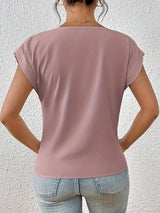 EleganzaWear - V-Neck Summer Tee