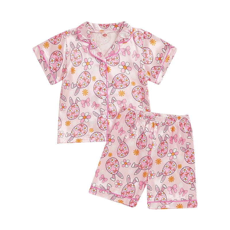 Piggle - Cute Toddler Girl Easter Pajama Set