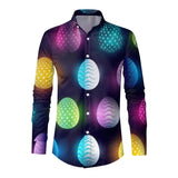 Tessera - Easter Egg 3D Printed Men's Long Sleeve Streetwear Shirt