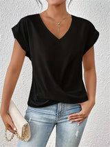 EleganzaWear - V-Neck Summer Tee