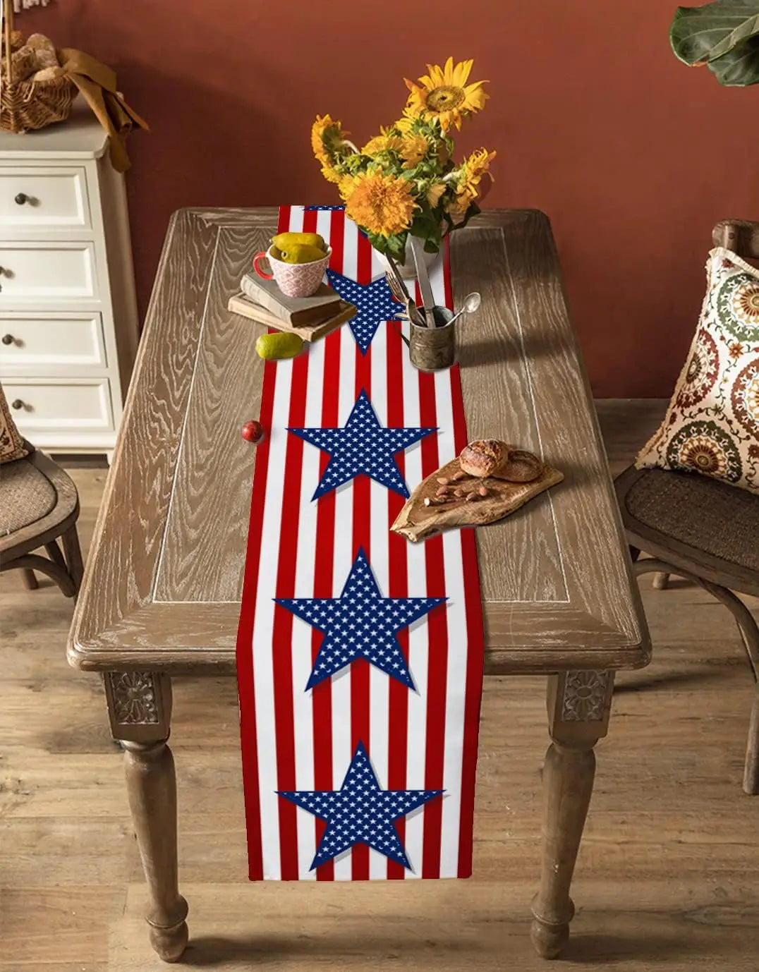 PatrioLuxe - Stars & Stripes Table Runner