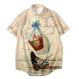 Superfica - Happy Easter 3D Rabbit Print Shirt for Men