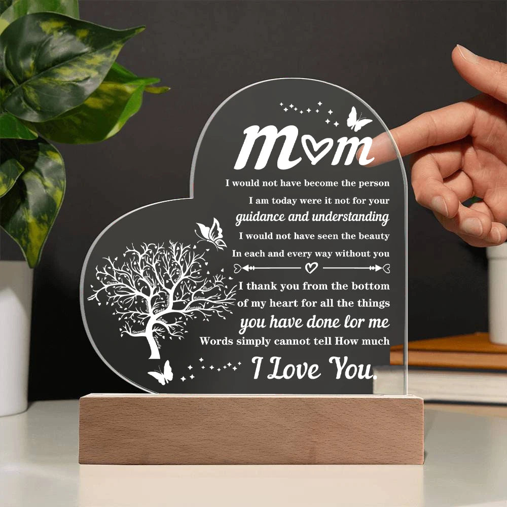 HeartGlow - Acrylic Mom Gift