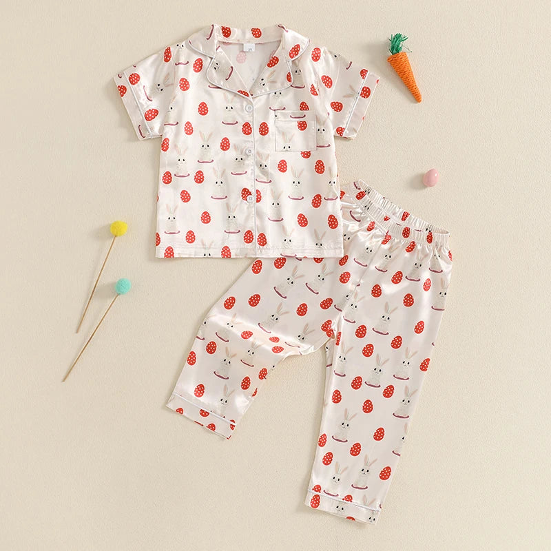 Kiddycurl - Cute Toddler Easter Pajama Set (2 Piece)