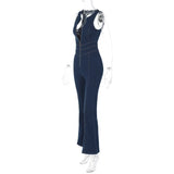 GlowMuse Fit - Y2K Bodycon Jumpsuit