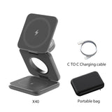 Granfone - 3-in-1 Foldable Magnetic Wireless Charging Station