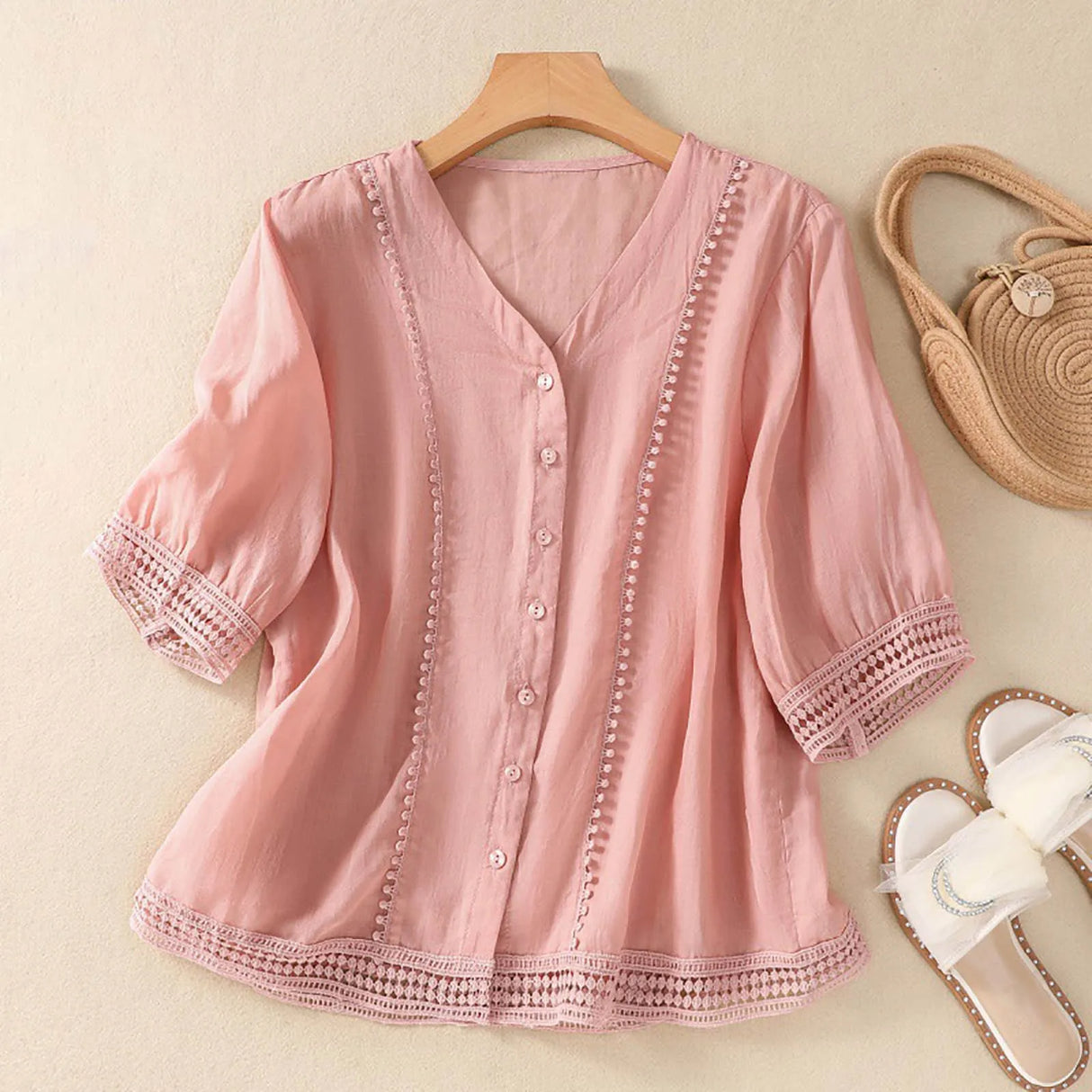 LaceLoom - Vintage Embroidered Blouse
