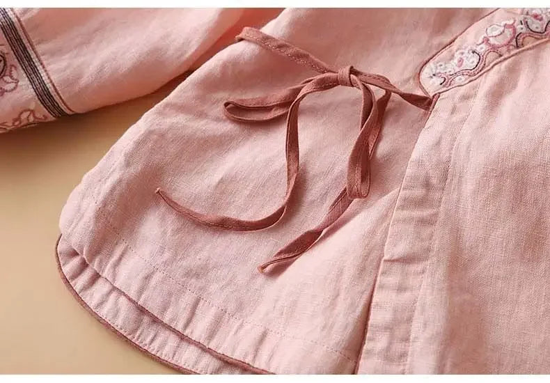 ZenMuse - Ethnic Embroidered Hanfu Top