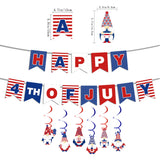 PatrioticWhirl - 4th of July Gnome Decor