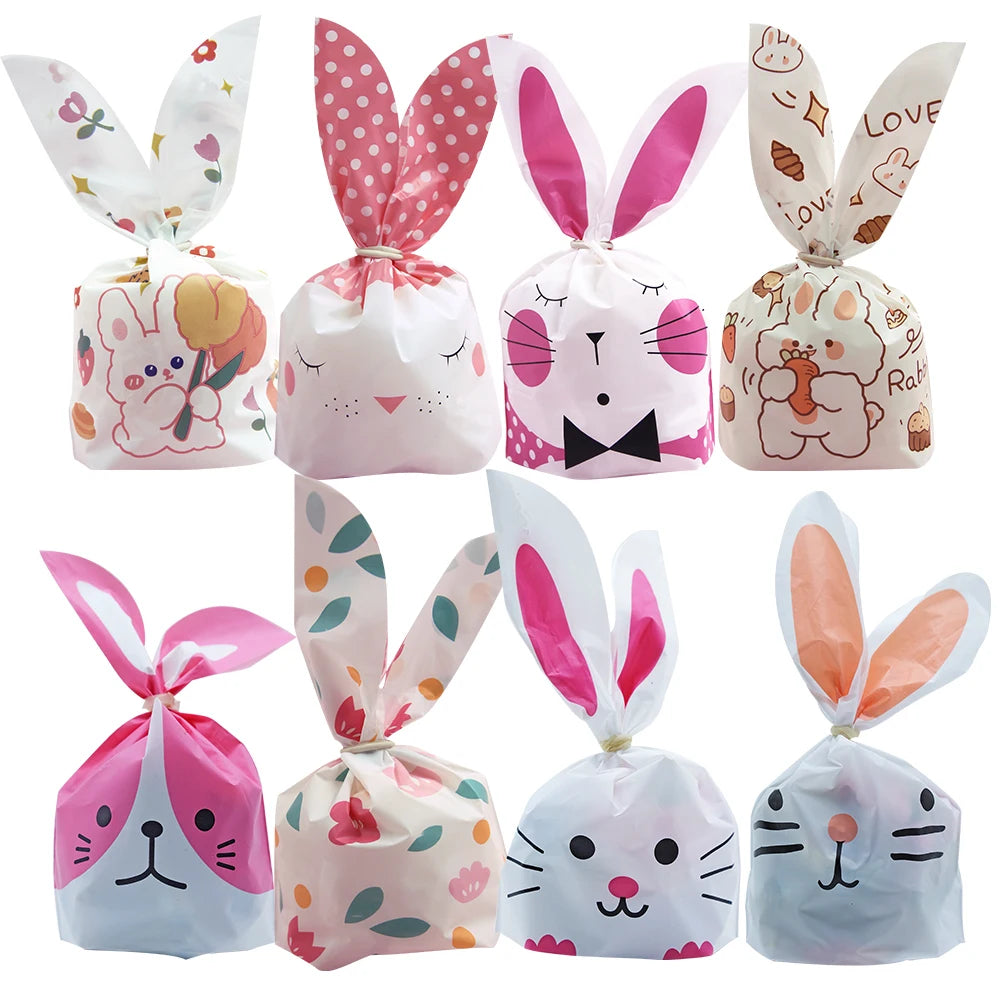 Bunnygift - Cookie Plastic Cute Rabbit Ear Bags (10/20pcs)