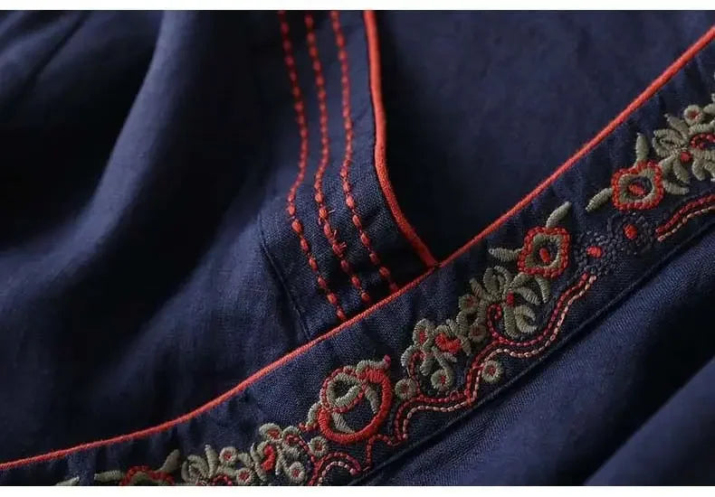 ZenMuse - Ethnic Embroidered Hanfu Top