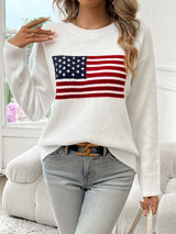 StarSwept - Flag Print Sweater