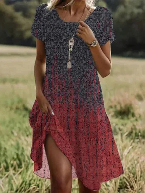 BohoChic Grace - Ethnic Midi Dress