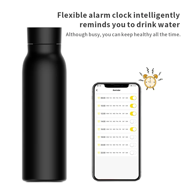 GlowTemp - Smart LCD Water Bottle