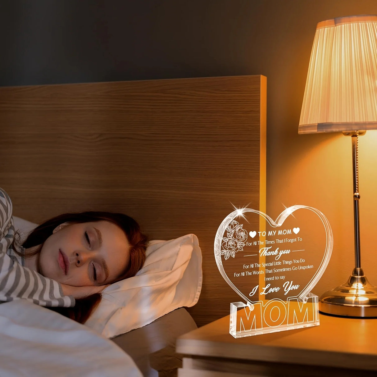 Bloomira - Mom Heart Plaque