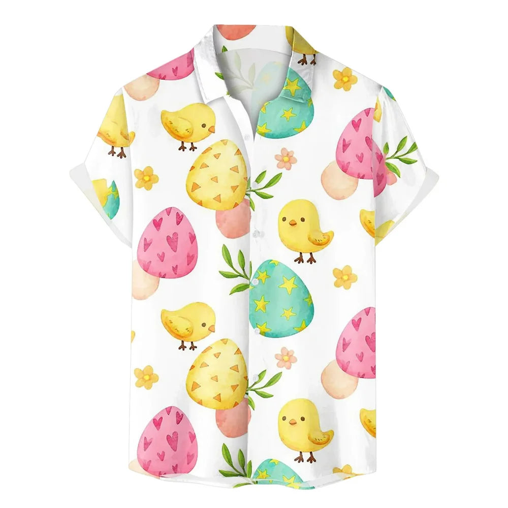 Puamana - Men’s & Women’s 3D Printed Easter Hawaiian Shirt