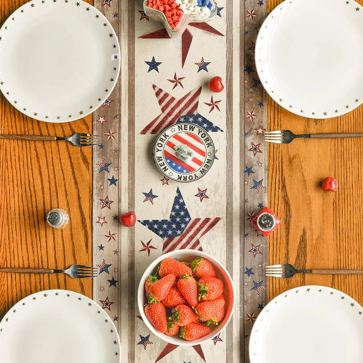 RustiGlory - Patriotic Table Runner