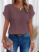 LaceEase - Elegant Casual Tee
