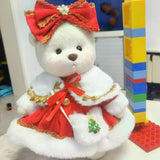 Toylly - Handmade Bear Plush Toy with Dress (30cm)