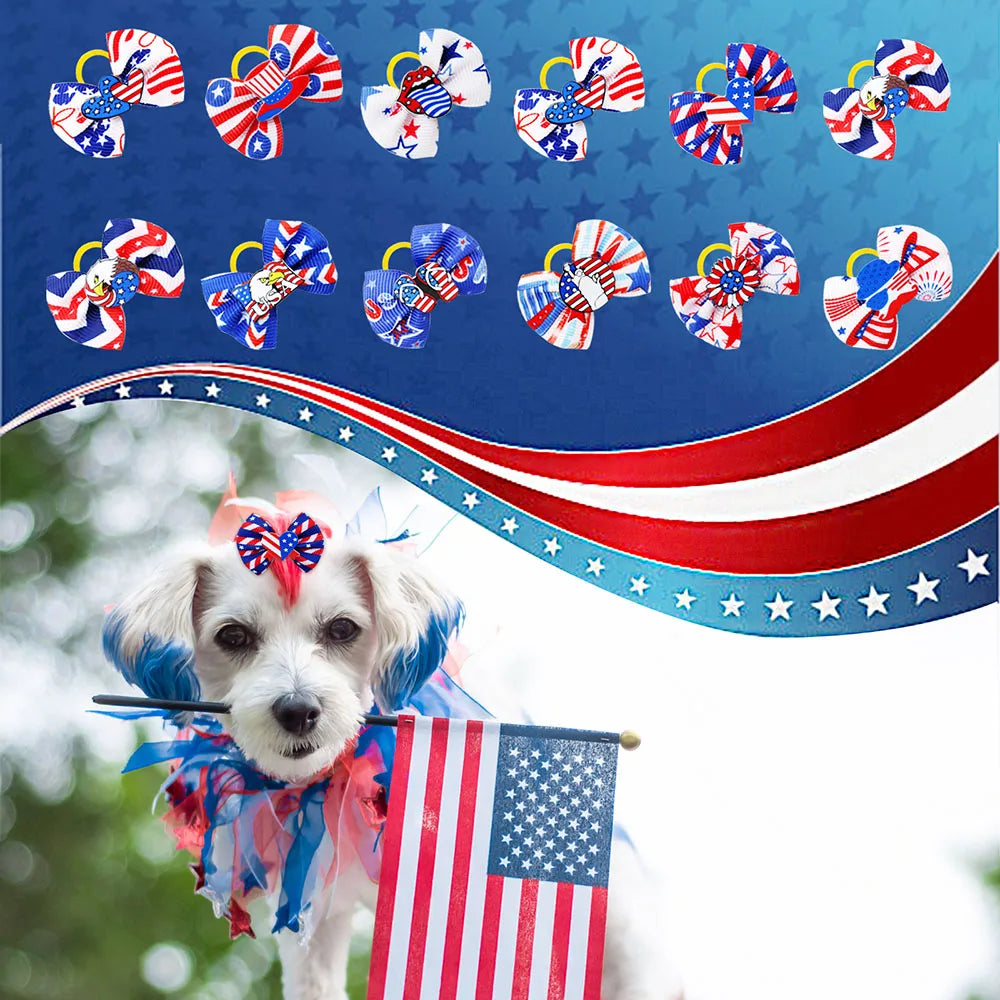 PatrioPaws - 4th of July Pet Bows