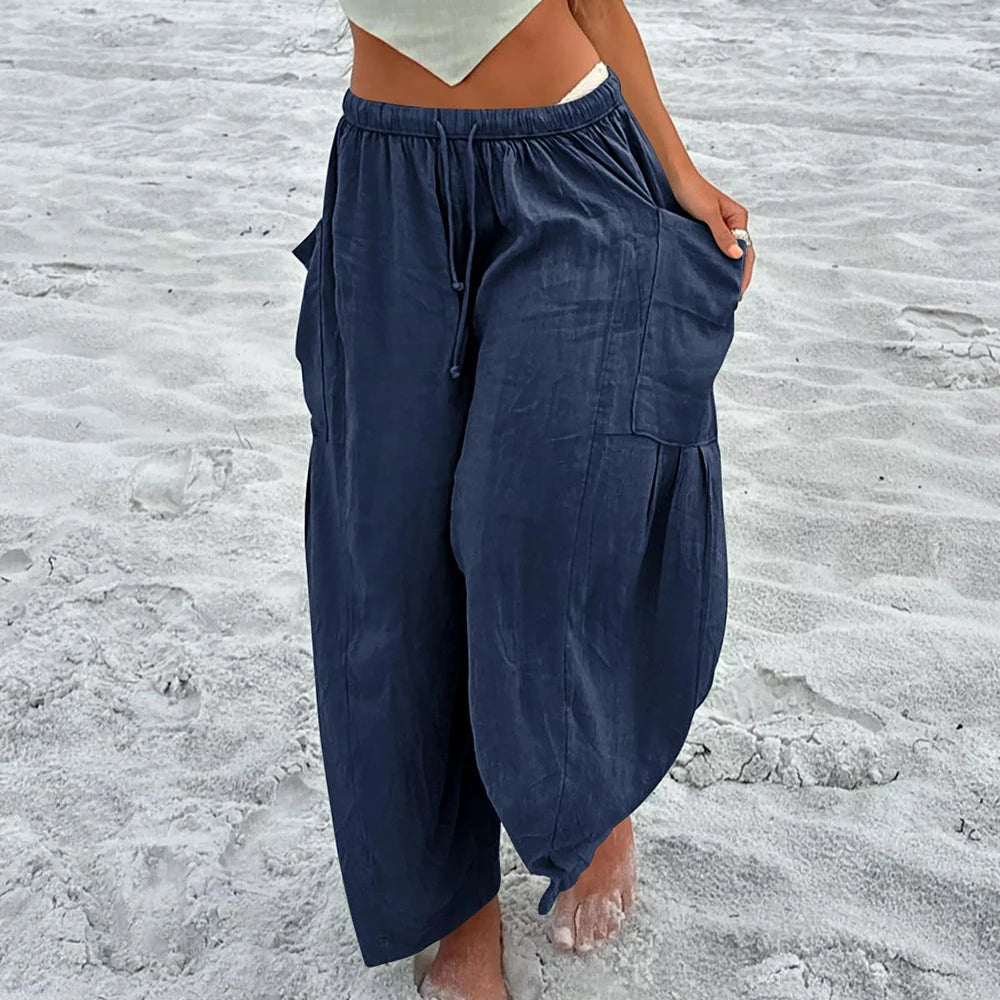 Sireli - Pleated Linen Trousers