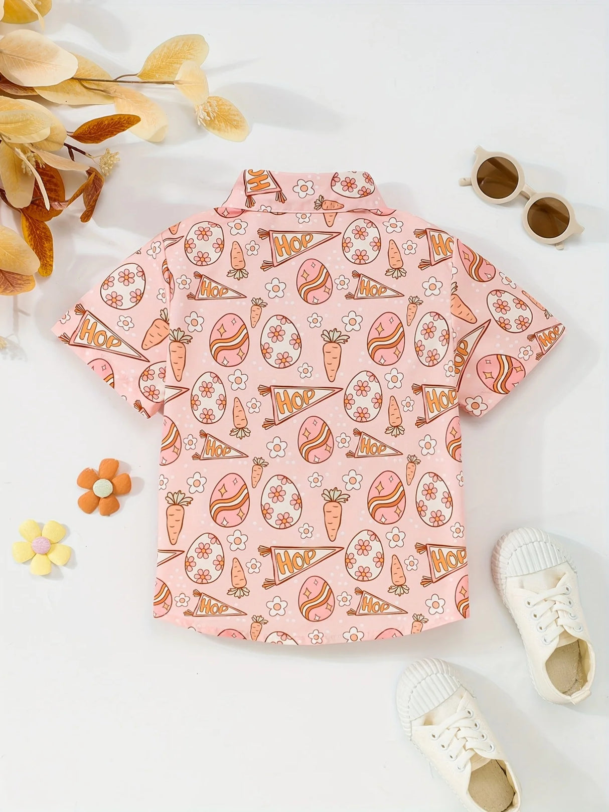 Elven - Children's Easter Short Sleeve Summer Shirt